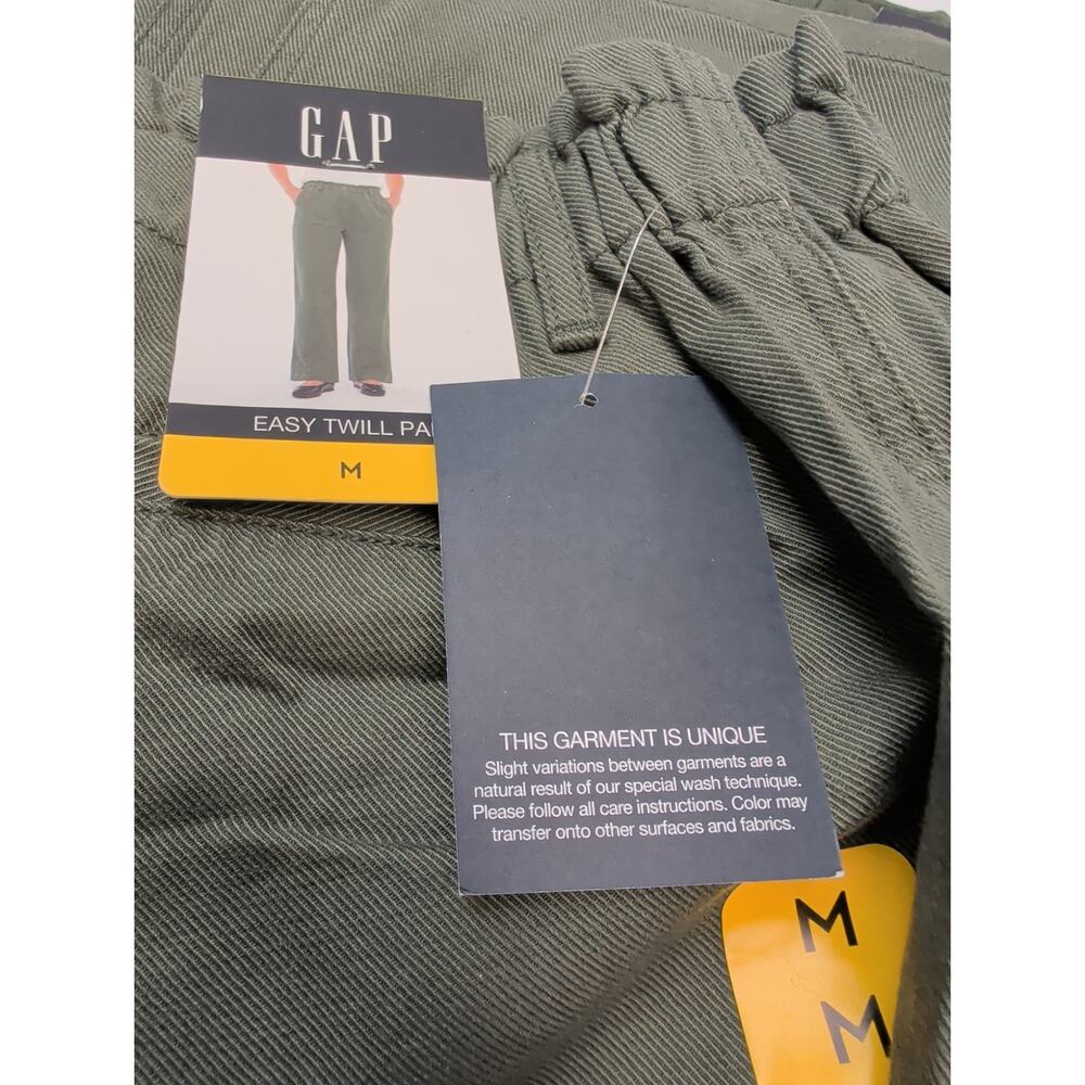 ✨Gap Women's Easy Twill Pant Green Size M - Picture 4 of 5